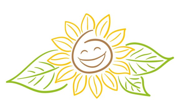 Sonnenblume Smiley