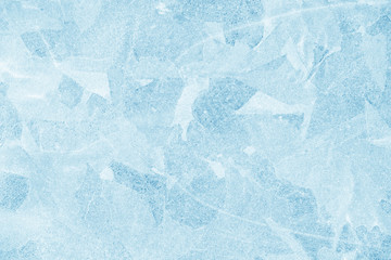 ice background texture. ice with different shapes and cracks.