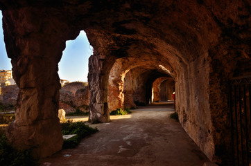 Fototapeta premium The Roman Amphitheater of Capua. Italy