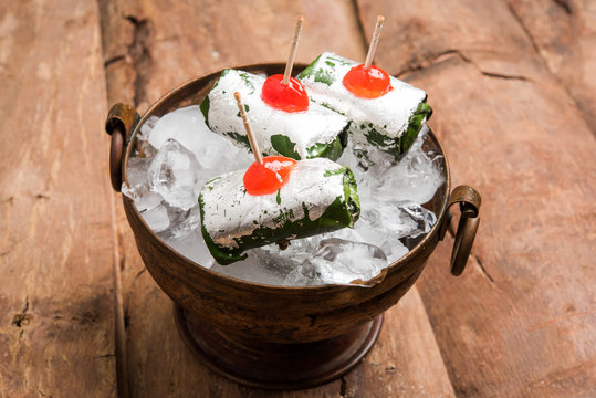 ready to eat Indian Sweet Masala Meetha Paan or Kolkata Meetha pan after lunch or dinner party