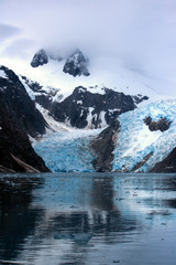 Glacier in Kenai Fjords Near Seward Alaska