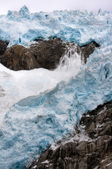 Glacier in Kenai Fjords Near Seward Alaska