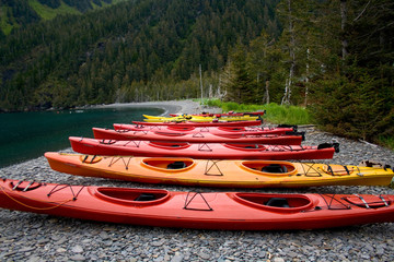 Bright Sea Kayaks on Shoreline