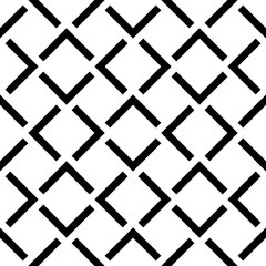 Vector seamless pattern. Modern stylish texture. Monochrome geometrical pattern with square tiles.