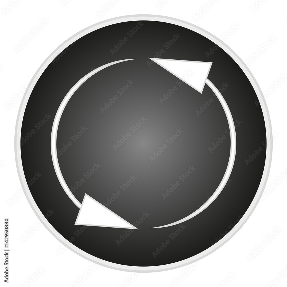 Aufkleber vector image arrow button