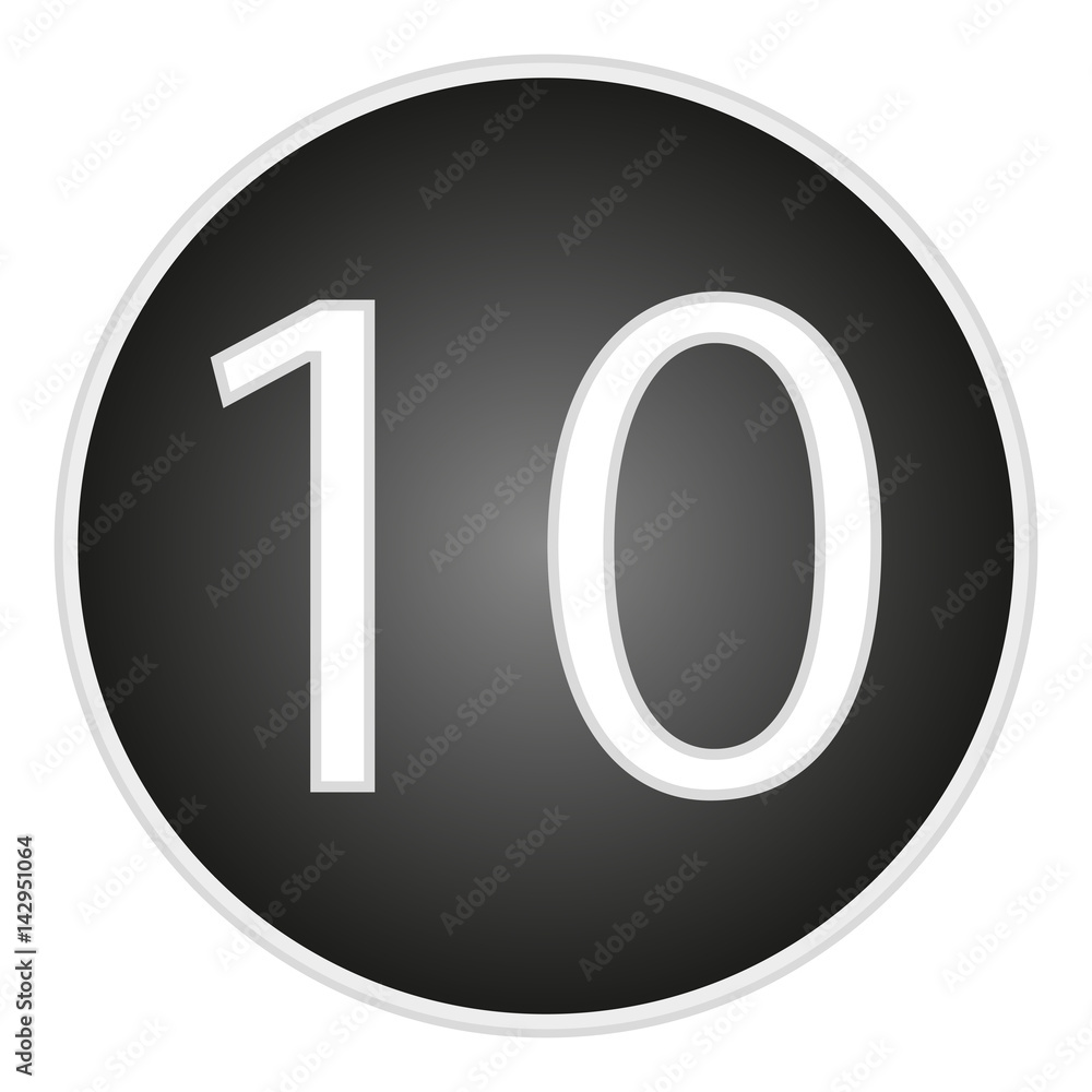Poster vector image ten buttons