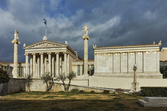 Amazing Panorama of Academy of Athens, Attica, Greece