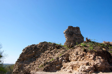 Tower and wall, remains of fortress from Roman times