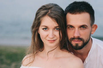 couple in love on the beach