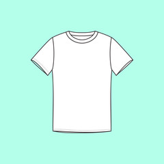  men's underwear T-shirt drawn vector. underwear.