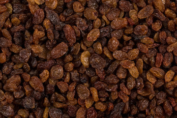 Sweet raisins background