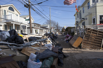 One of New York borough area after Hurricane Sandy