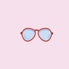 Glasses Icon. flat design