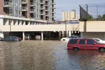 One of New York borough area after Hurricane Sandy
