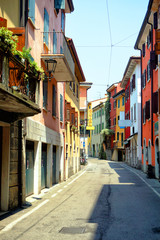 Fototapeta na wymiar Street in Sirmione, Italy