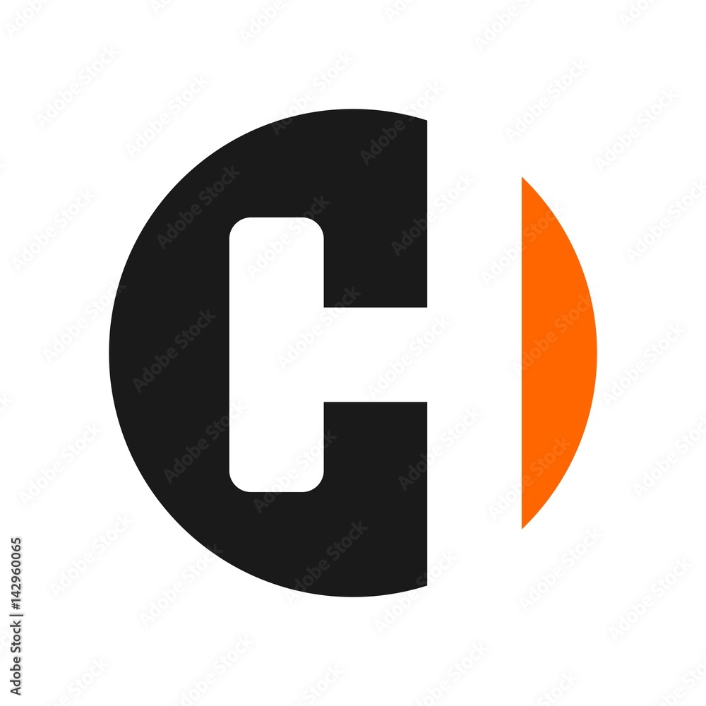 Canvas Prints c and h logo vector.