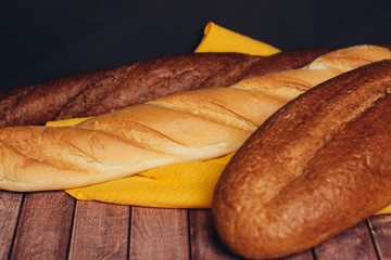 flour products on a yellow napkin