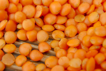 red orange lentil beans healthy diet food protein natural