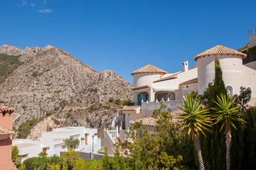mediterrien sea , panoramic view from the mountains
