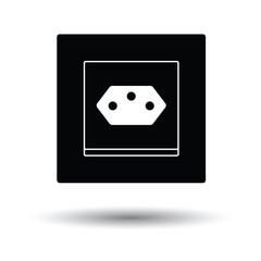 Swiss electrical socket icon