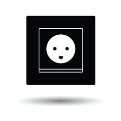 Austria electrical socket icon