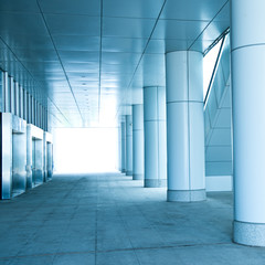 modern corridor in office centre.