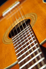 Obraz premium Classical Guitar Close Up