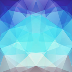 Background of geometric shapes. Mosaic pattern. Vector EPS 10. Vector illustration. Blue colros.