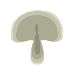 mushroom slice icon over white background. vector illustration