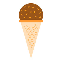 ice cream dessert vector illustration chocolate food sweet cold isolated icon snack cone tasty fruit frozen candy cartoon wafer waffle bar chocolate