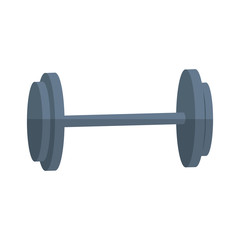 dumbbell icon over white background. colorful design. vector illustration