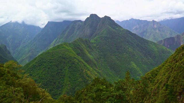 Time lapse Mountains near Machu Pichu