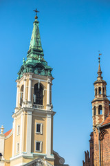 Obraz premium Church of Holy Spirit in old town of Torun, Poland