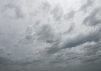 Background of dark clouds before a thunder-storm.