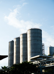 oil refinery in a factory..
