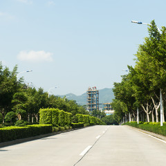 oil refinery in a factory..