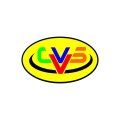 letter CVS logo vector