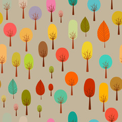 Seamless autumn pattern