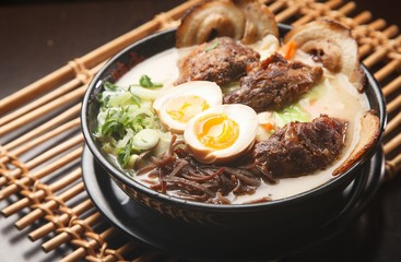 zenose ramen. Japanese style noodles.