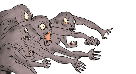 monsters illustration © RATOCA