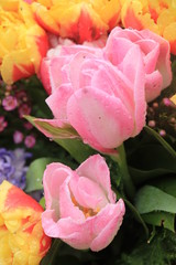 Mixed spring flower bouquet