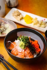 salmon donburi