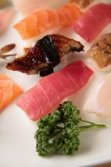 Assorted sushi