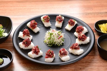 Beef Tartare sushi