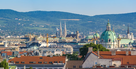 Fototapeta na wymiar Vienna panorama city skyline, Vienna, Austria