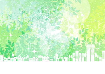 町並み　木漏れ日　テクスチャ