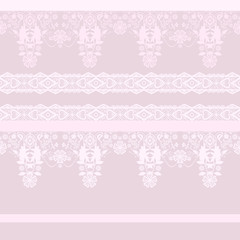Seamless ornamental lace pattern background