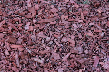Red woodchips texture