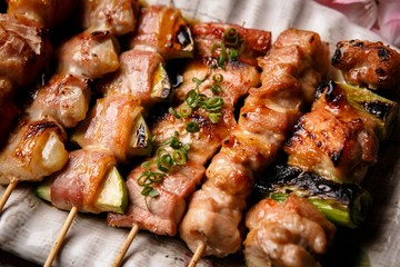 assorted skewers