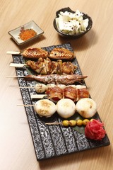 assorted skewers
